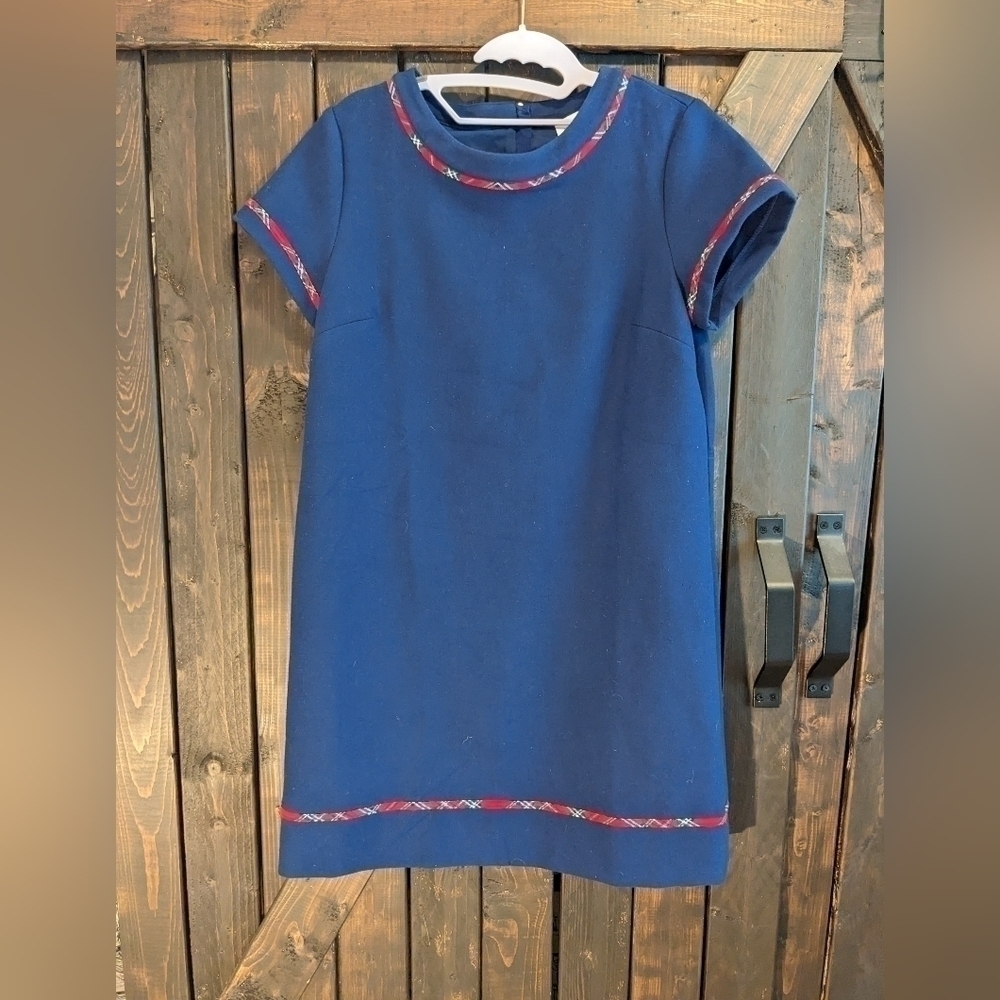 Vineyard Vines Tartan trim Ponte dress size 6